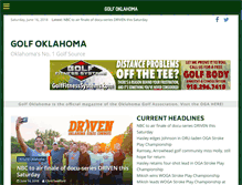 Tablet Screenshot of golfoklahoma.org